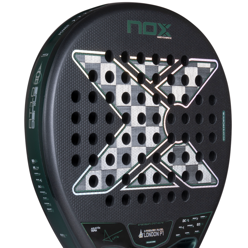 Nox AT10 Genius 18K Alum London P1 Edition Padel Racket
