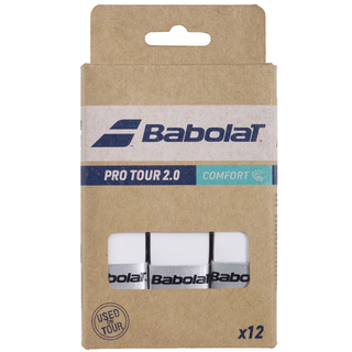 Babolat Pro Tour 2.0 Comfort Overgrips 12 Pack - White