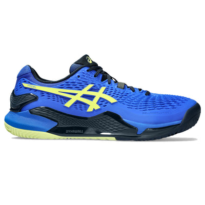 Asics Men's Gel Resolution 9 Padel Shoes Illusion Blue Glow Yellow