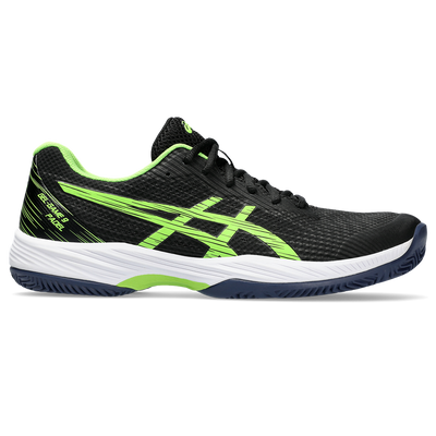 Asics Men's Gel Game 9 Padel Shoes Black Electric Lime