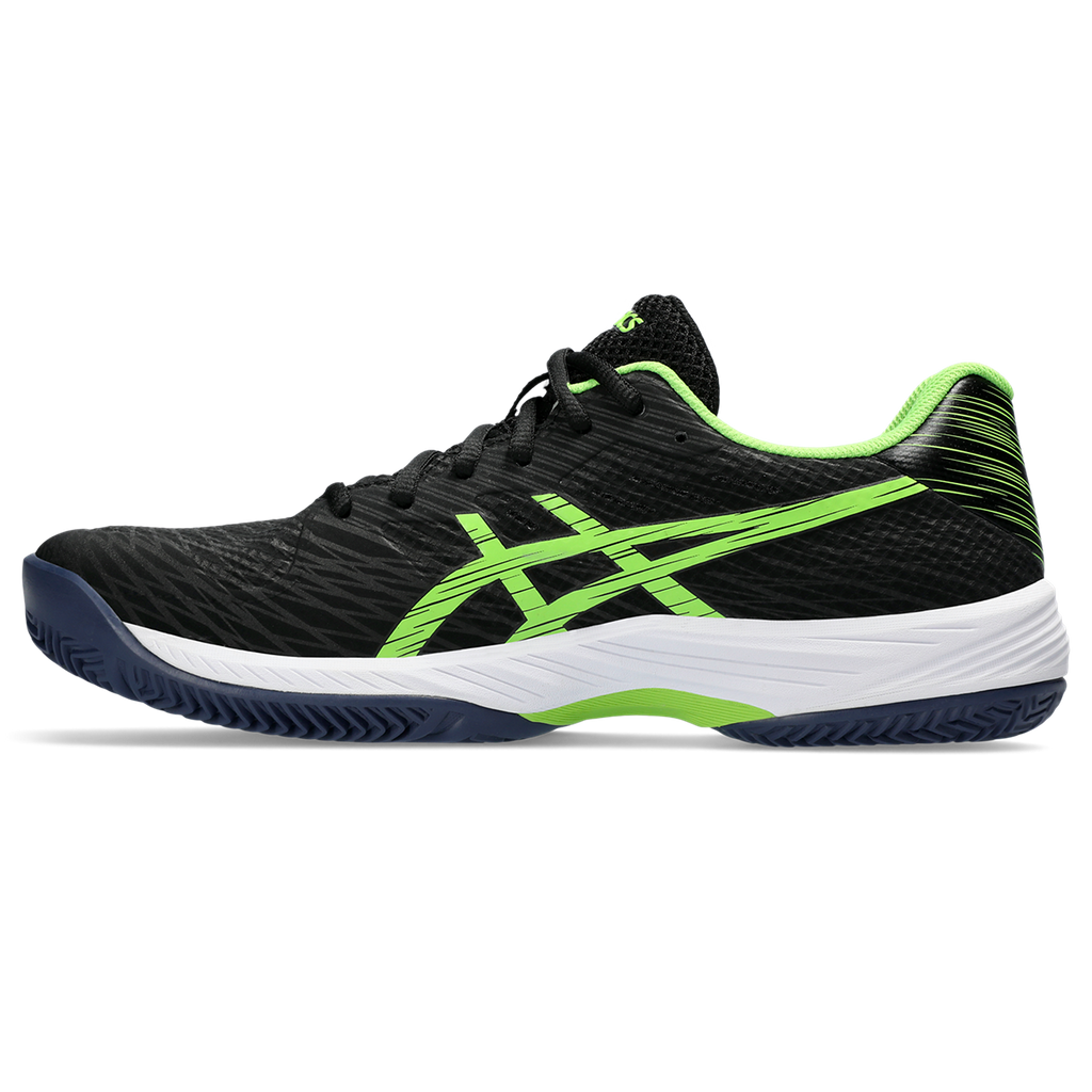 Asics Men's Gel Game 9 Padel Shoes Black Electric Lime