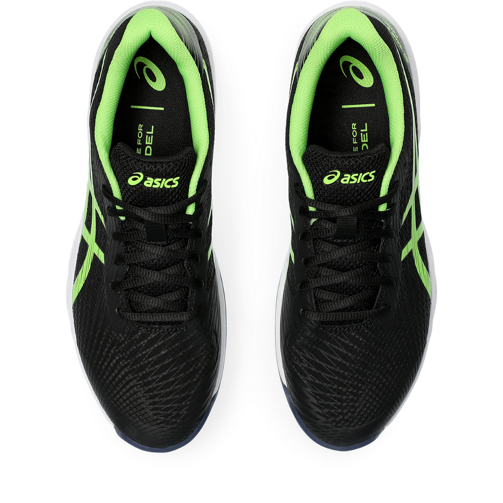 Asics Men's Gel Game 9 Padel Shoes Black Electric Lime