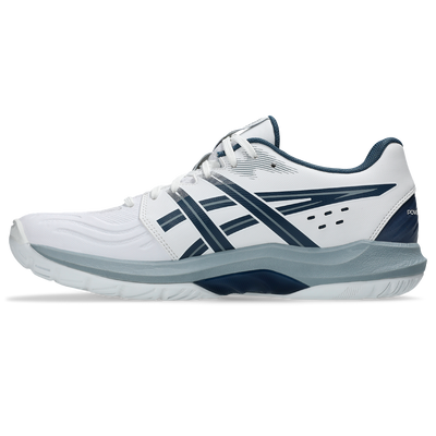 Asics Men's Powerbreak FF Indoor Court Shoes White Vintage Indigo