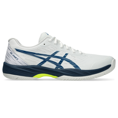 Asics Men's Gel Game 9 Tennis Shoes White Mako Blue