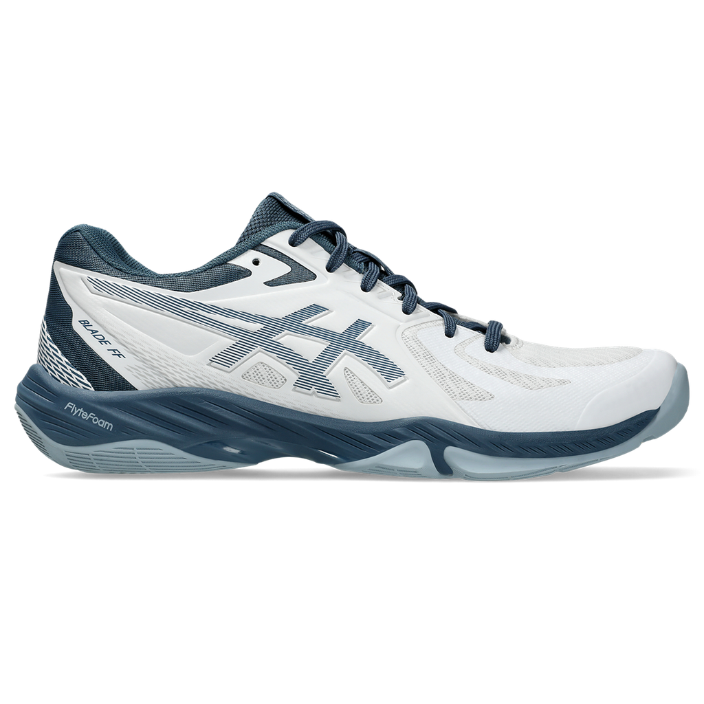 Asics Men's Blade FF Indoor Court Shoes White Vintage Indigo