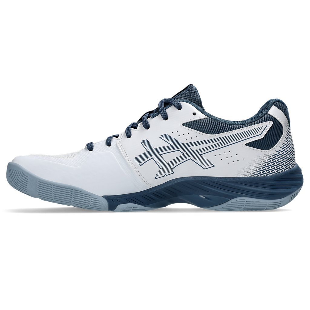 Asics Men's Blade FF Indoor Court Shoes White Vintage Indigo