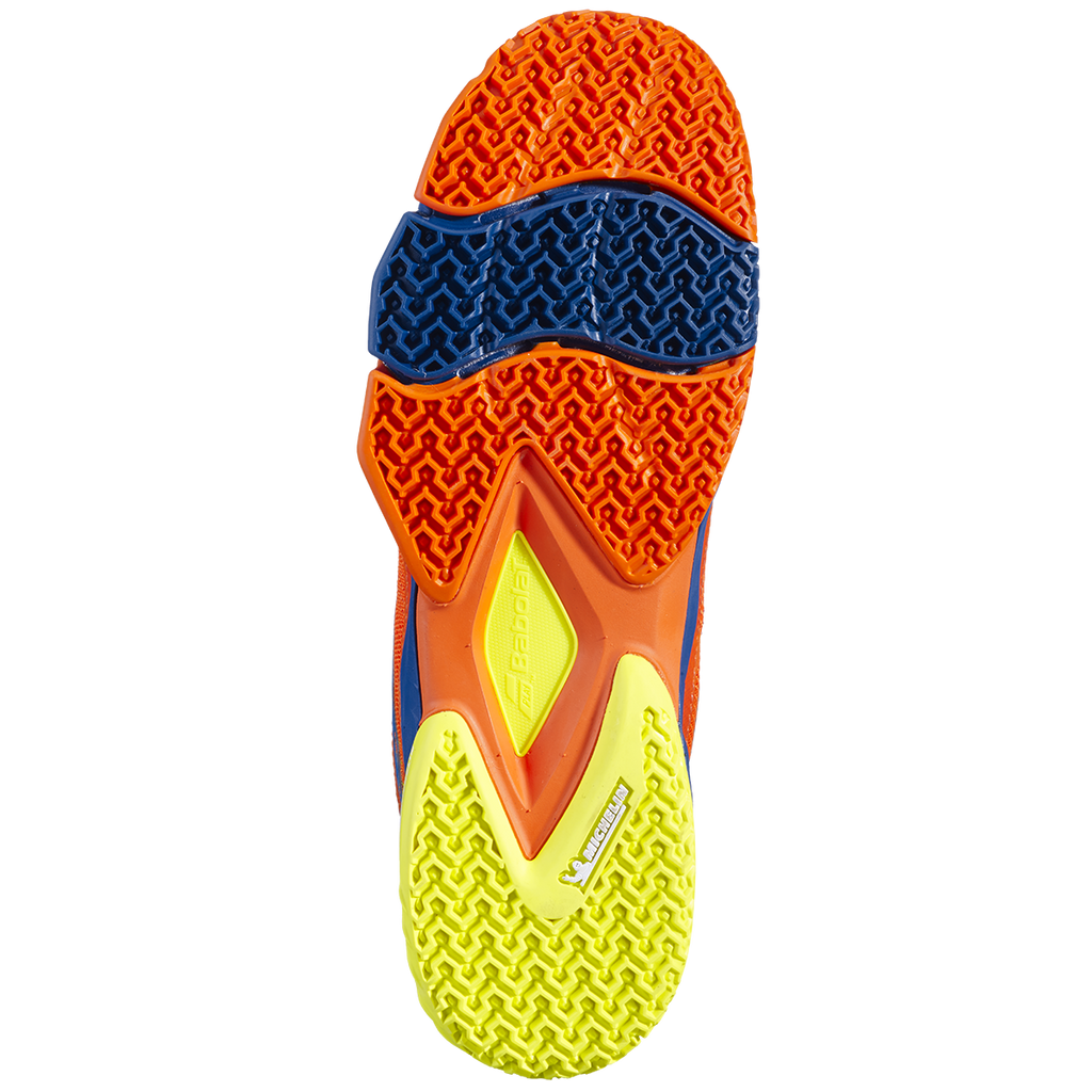 Babolat Men's Jet Premura Padel Shoes Orange Dark Blue