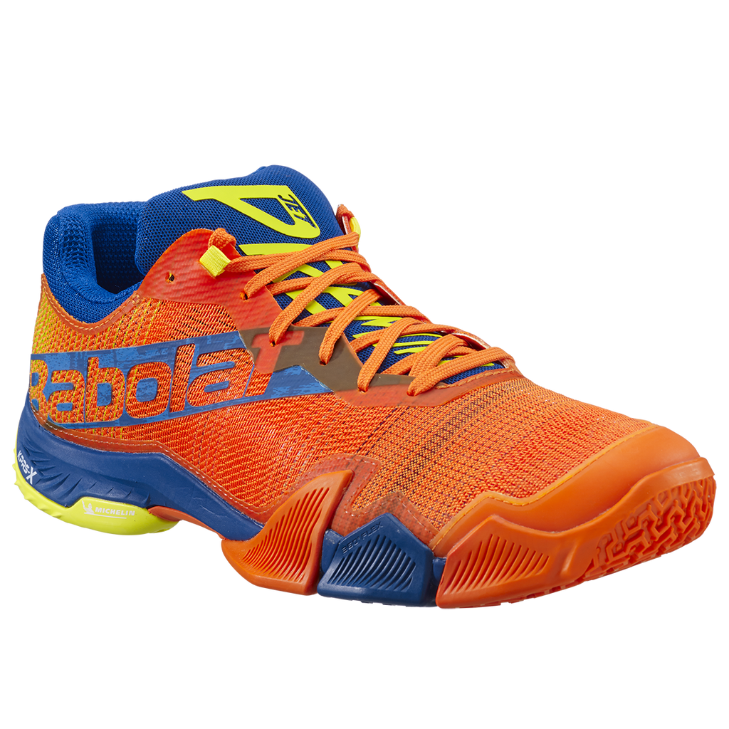 Babolat Men's Jet Premura Padel Shoes Orange Dark Blue