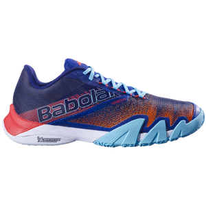 Babolat Men's Jet Premura 2 Padel Shoes Blue Poppy Red