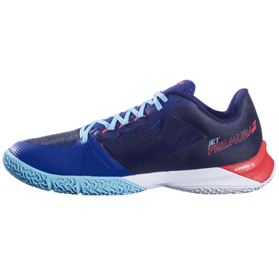 Babolat Men's Jet Premura 2 Padel Shoes Blue Poppy Red