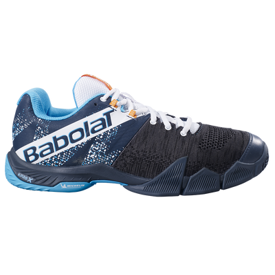 Babolat Men's Movea Padel Shoe Grey Scuba Blue