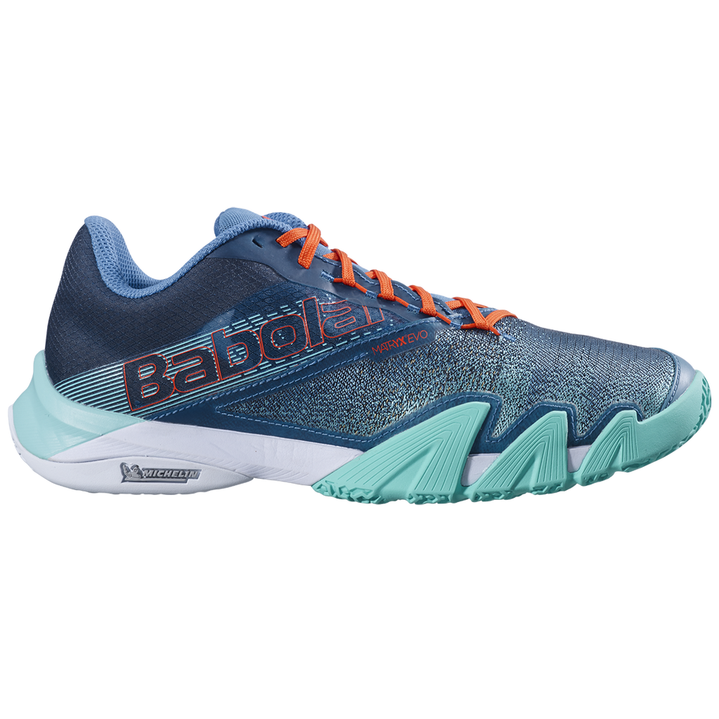 Babolat Men's Jet Premura 2 Padel Shoes Electric Green Mandarin