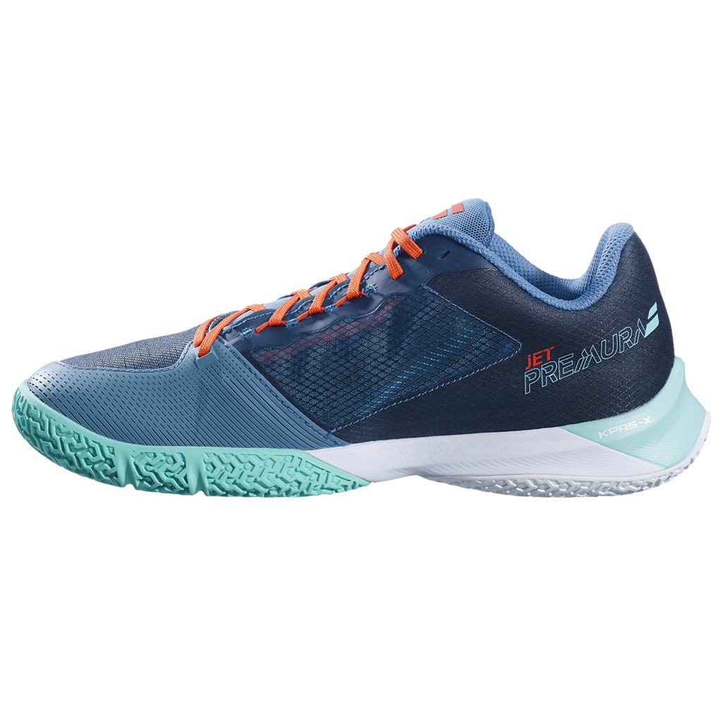 Babolat Men's Jet Premura 2 Padel Shoes Electric Green Mandarin