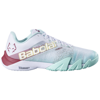 Babolat Men's Jet Premura 2 Lebron Padel Shoes White Red Dahlia