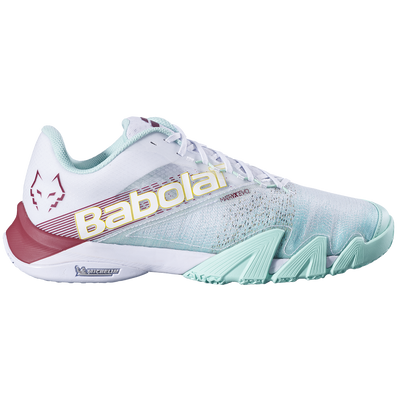 Babolat Men's Jet Premura 2 Lebron Padel Shoes White Red Dahlia