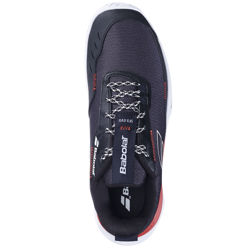 Babolat Men's SFX Evo Tennis Shoes Black Fiesta Red