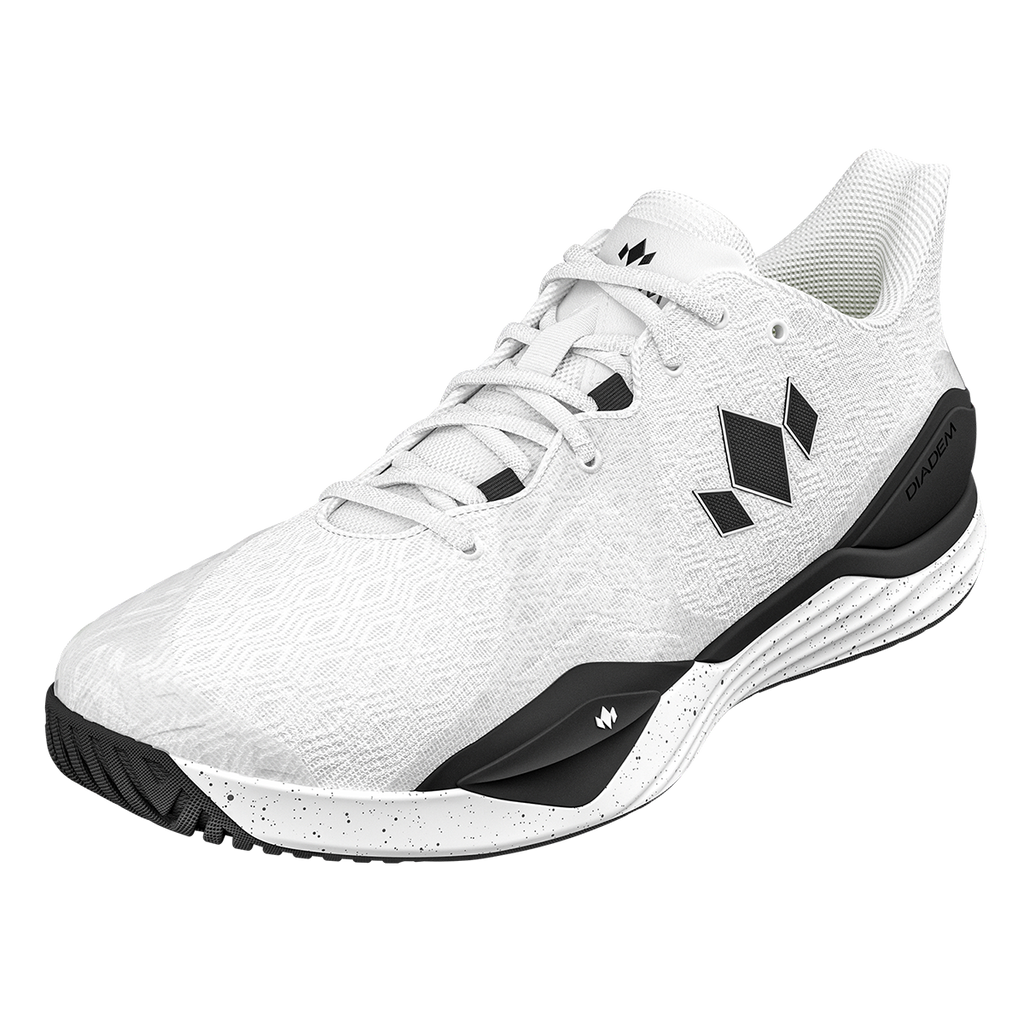 Diadem Men's Court Burst Pickleball Shoes - White/Black