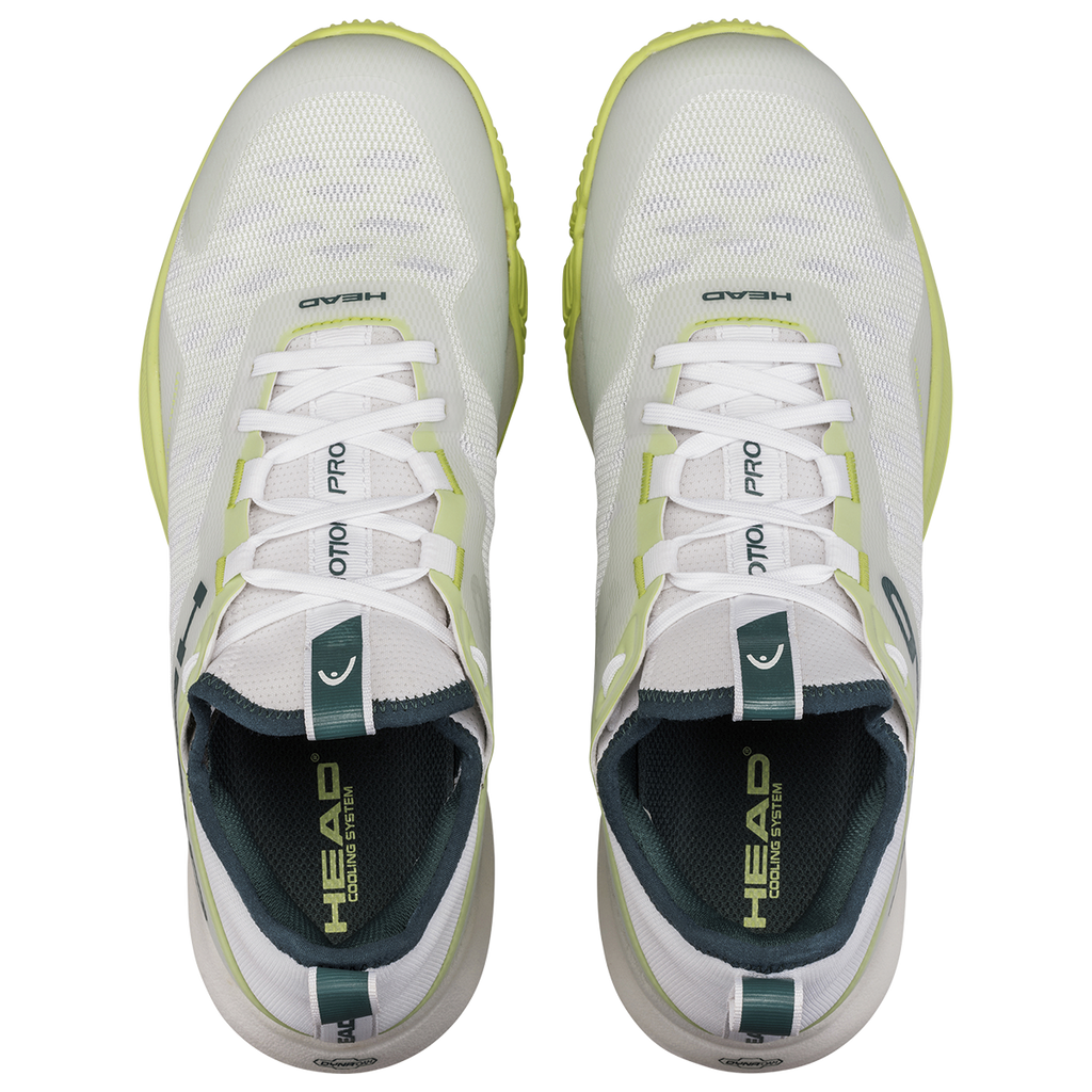 Head Men's Motion Pro Padel Shoes White Light Green