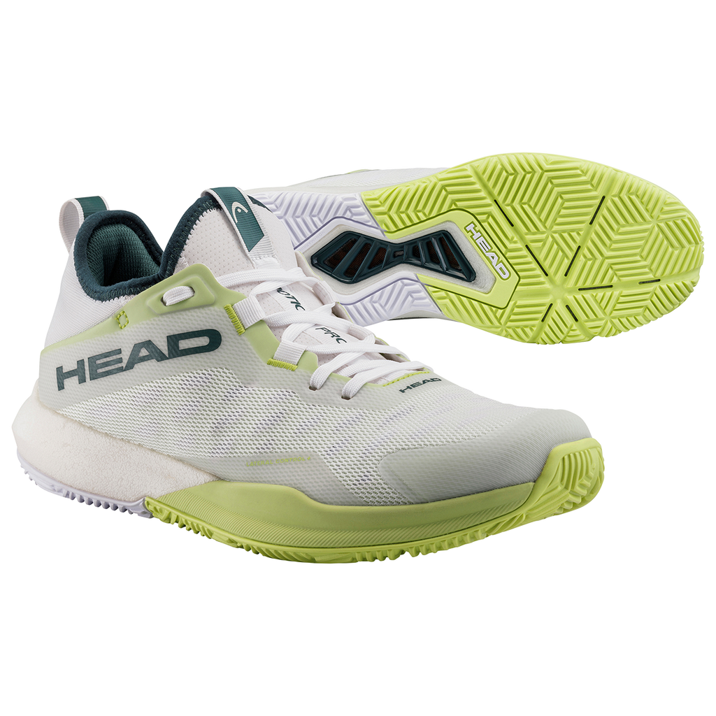 Head Men's Motion Pro Padel Shoes White Light Green