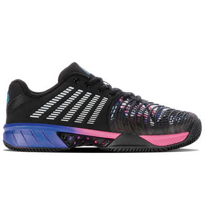 K-Swiss Men's Express Light 3 HB Padel Shoes Black Blue Neon Pink