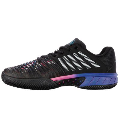 K-Swiss Men's Express Light 3 HB Padel Shoes Black Blue Neon Pink