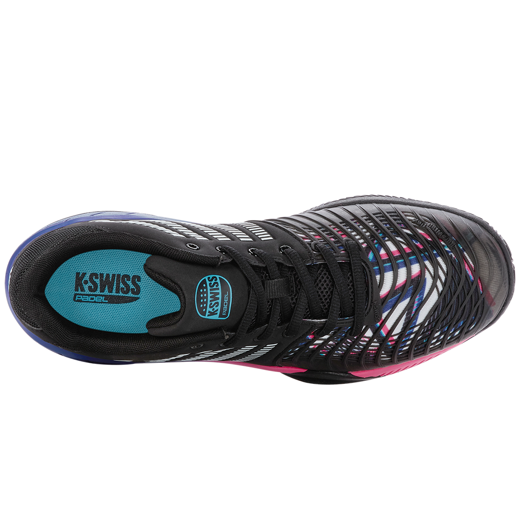 K-Swiss Men's Express Light 3 HB Padel Shoes Black Blue Neon Pink