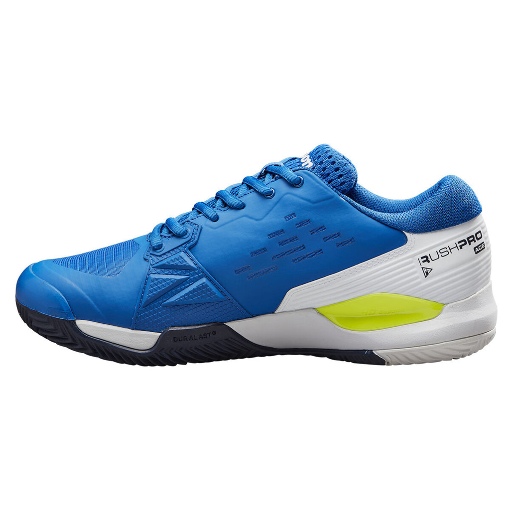 Wilson Men's Rush Pro Ace Clay/Padel Tennis Shoe Lapis Blue