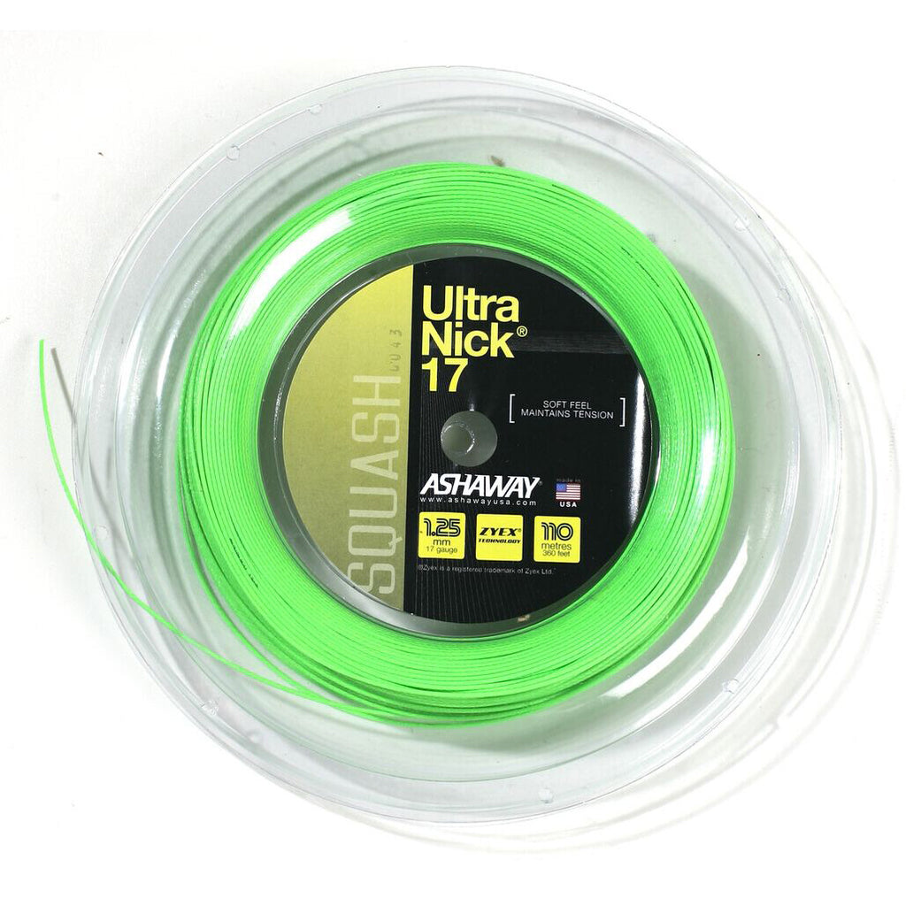 Ashaway UltraNick 17 Squash String - 110m Reel | Great Discounts ...