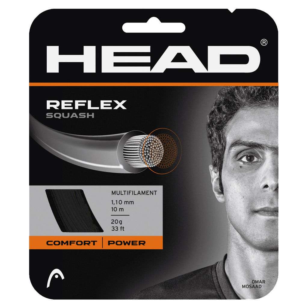 Head Reflex 1.10mm Squash String Set Black