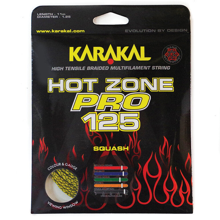 Karakal Hot Zone Pro 125 Squash String Set