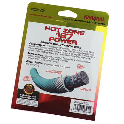 Karakal Hot Zone 127 Power Racketball String Set Yellow