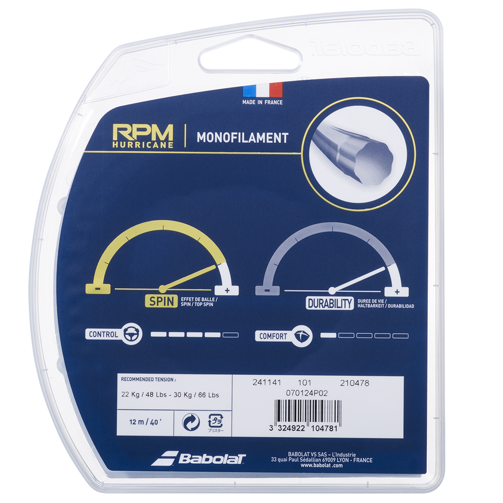 Babolat RPM Hurricane Tennis String Set 1.25