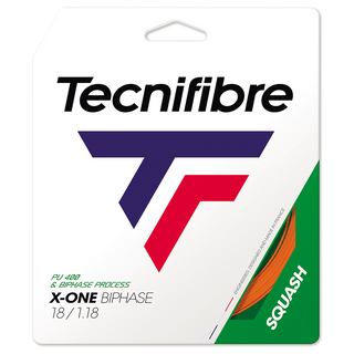 Tecnifibre X-One Biphase 1.18 Squash Set Orange