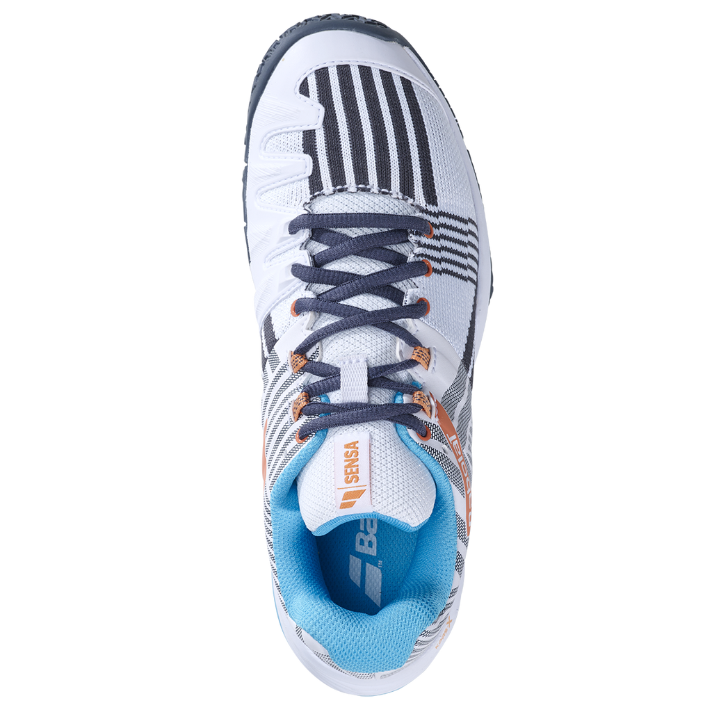 Babolat Women's Sensa Padel Shoes White/Canyon Sunset