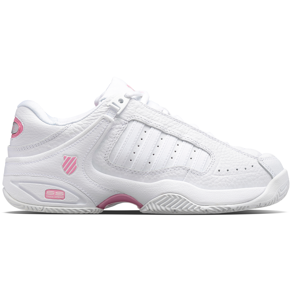 K Swiss Women s Defier RS Tennis Shoes White Sachet Pink