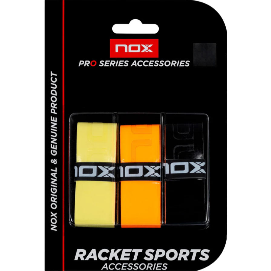 Nox Pro Overgrips - 3 Pack Yellow Orange Black