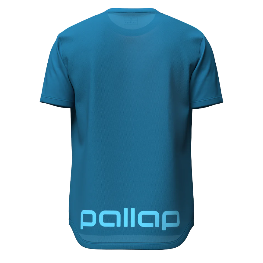 Pallap Men's Tech T-Shirt Petrol Blue