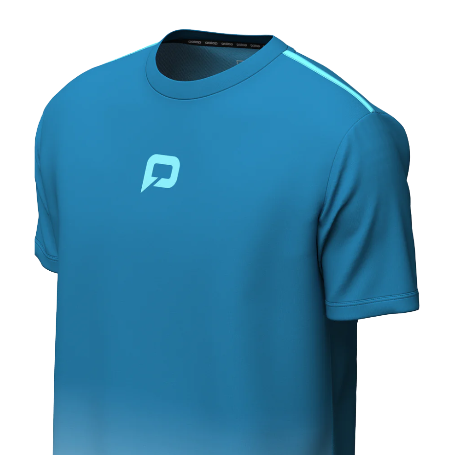 Pallap Men's Tech T-Shirt Petrol Blue