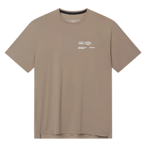 Cuera Men's On Court Airy Logo T-Shirt Walnut