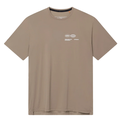 Cuera Men's On Court Airy Logo T-Shirt Walnut