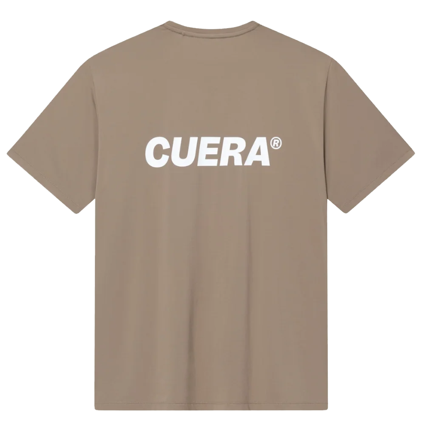 Cuera Men's On Court Airy Logo T-Shirt Walnut