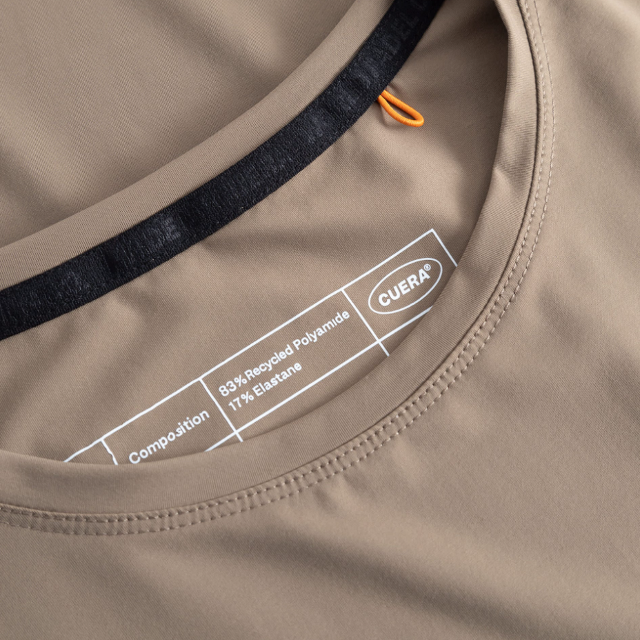 Cuera Men's On Court Airy Logo T-Shirt Walnut