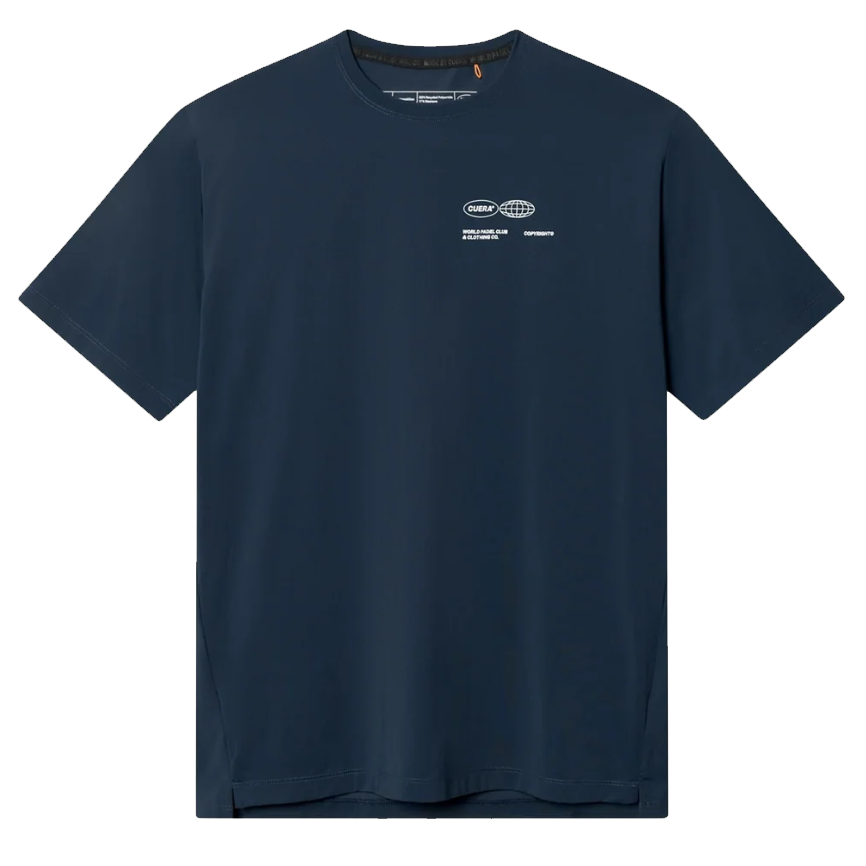 Cuera Men's On Court Airy Logo T-Shirt Navy