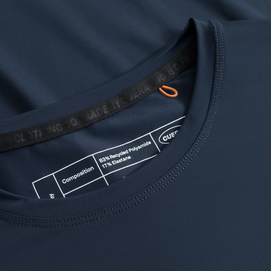 Cuera Men's On Court Airy Logo T-Shirt Navy