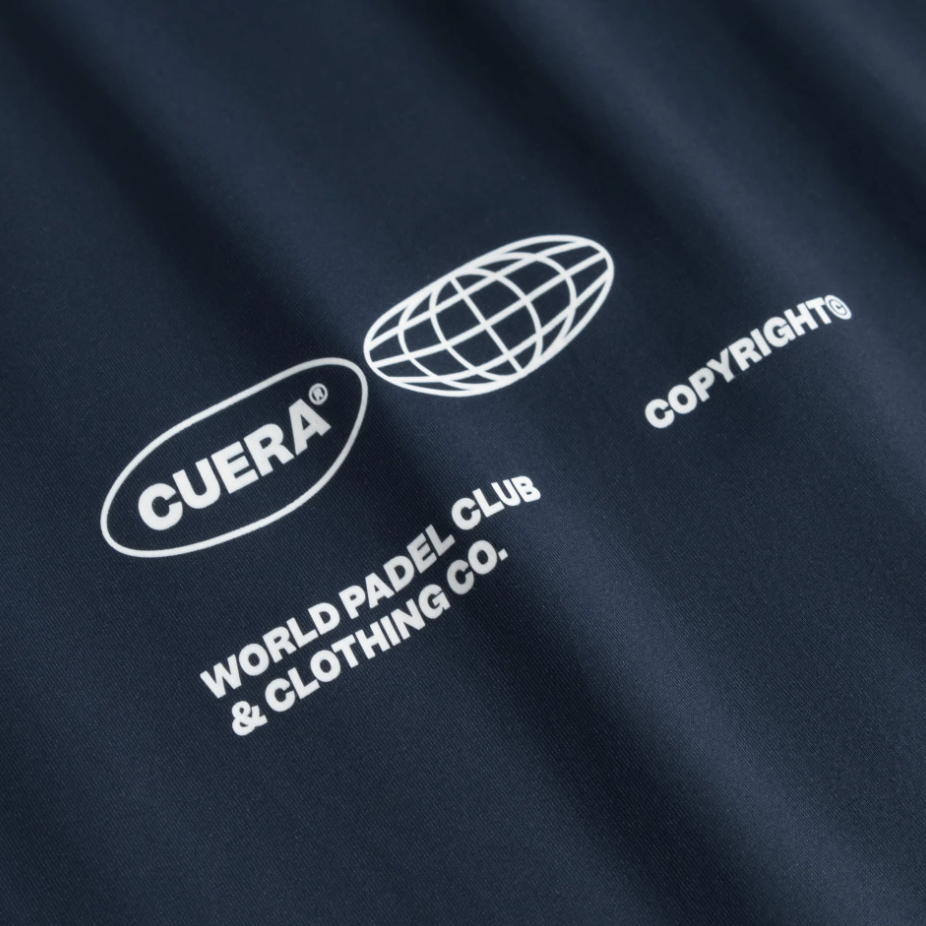 Cuera Men's On Court Airy Logo T-Shirt Navy