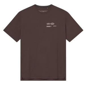 Cuera Men's On Court Airy Logo T-Shirt Dark Brown