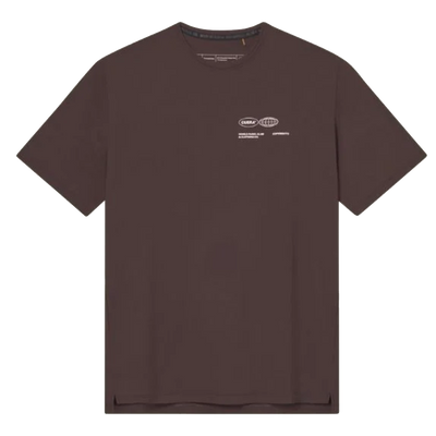 Cuera Men's On Court Airy Logo T-Shirt Dark Brown
