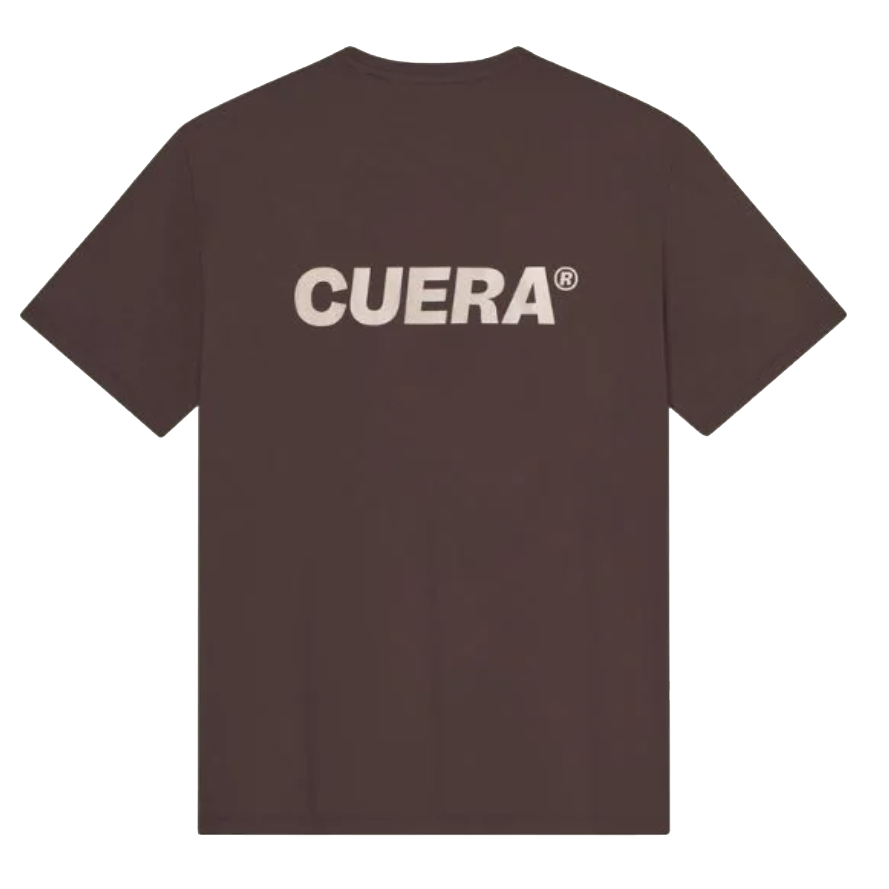 Cuera Men's On Court Airy Logo T-Shirt Dark Brown