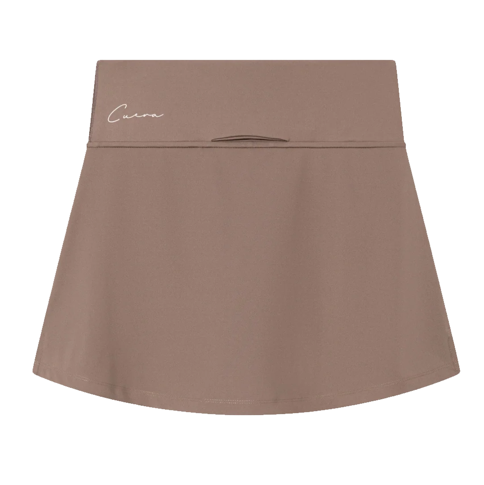 Cuera Women's On Court 2 In 1 Skirt Walnut