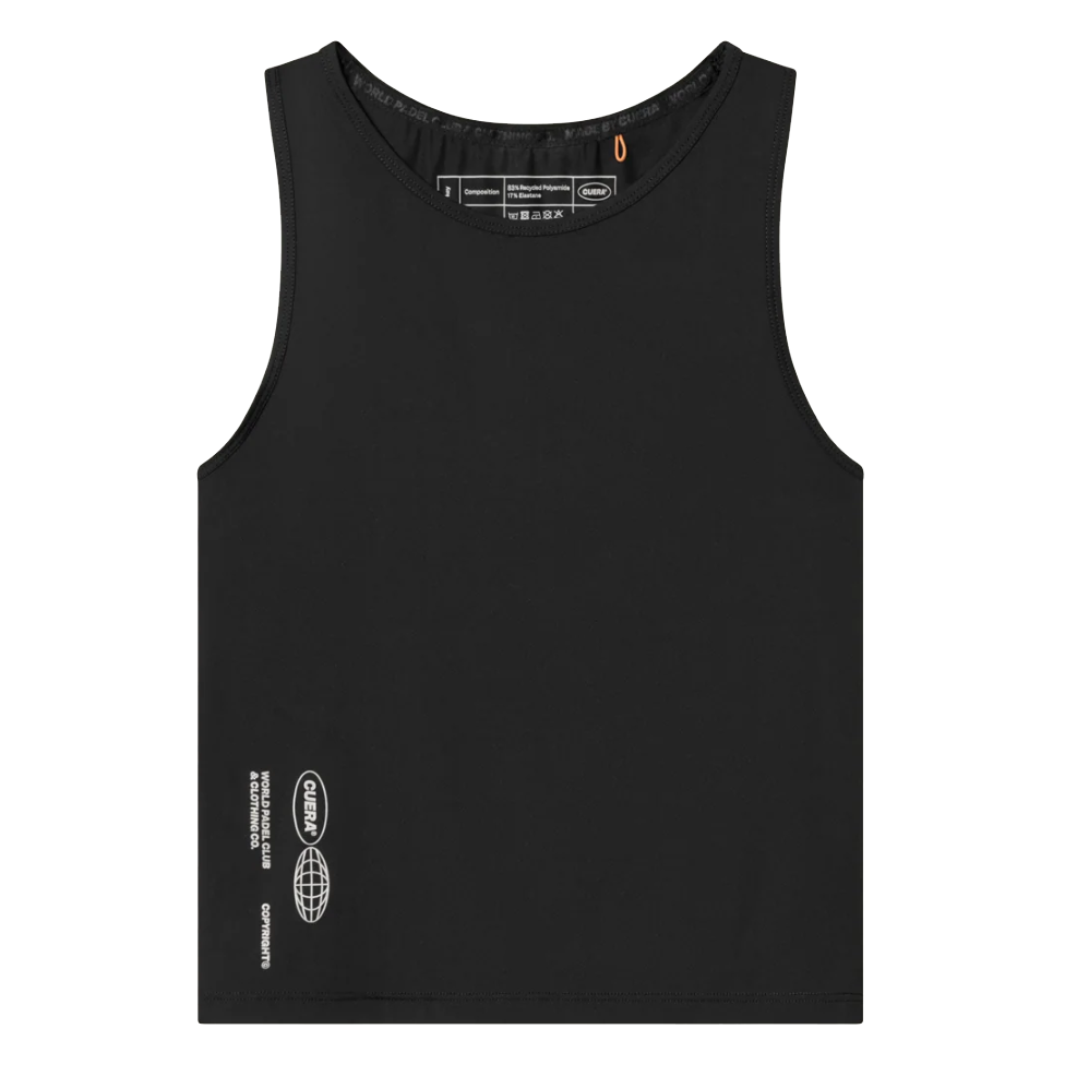 Cuera Women's On Court Cropped Tank Top Black